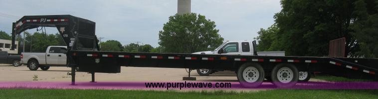 image for item H8549 2012 PJ gooseneck flatbed trailer