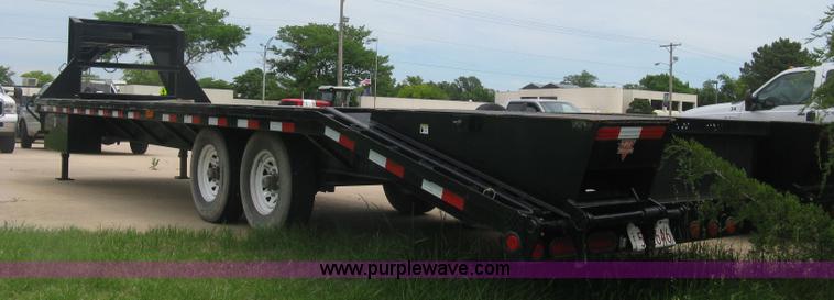 image for item H8549 2012 PJ gooseneck flatbed trailer