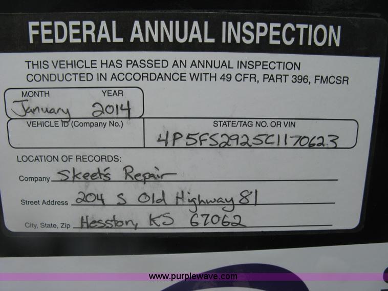 image for item H8549 2012 PJ gooseneck flatbed trailer