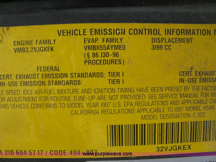 image for item H8551 1997 Mercedes Benz E320