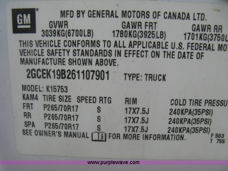 image for item H8563 2006 Chevrolet Silverado 1500 Z71