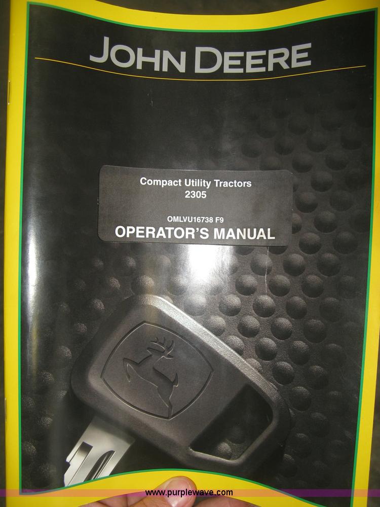 image for item H8570 2010 John Deere 2305HST MFWD utility tractor