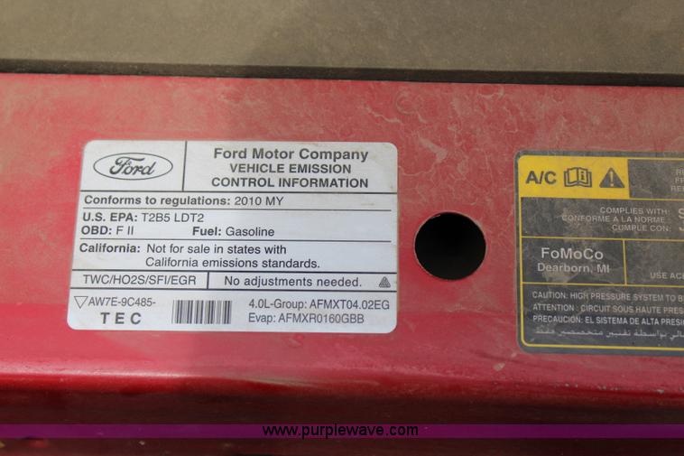 image for item I1664 2010 Ford Ranger pickup truck