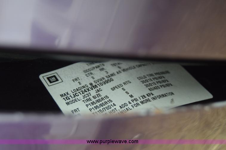 image for item J6621 1997 Chevrolet Cavalier