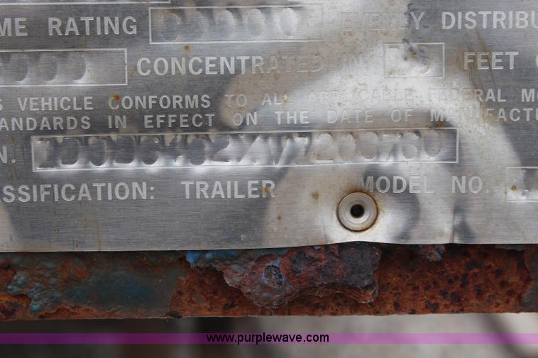 image for item K6783 1997 Donnan drop deck trailer