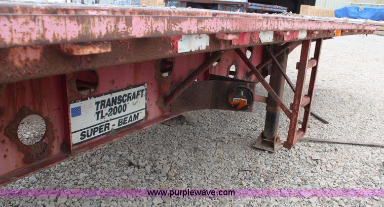 image for item K6784 1994 Transcraft flatbed trailer