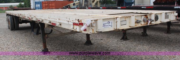 image for item K6897 1976 shop built flatbed trailer