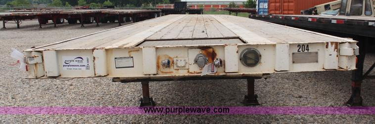 image for item K6897 1976 shop built flatbed trailer