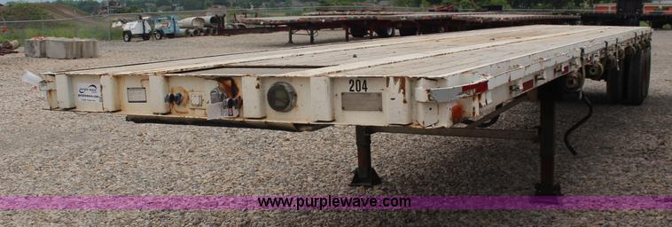 image for item K6897 1976 shop built flatbed trailer