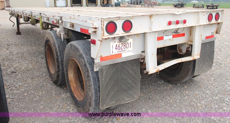 image for item K6897 1976 shop built flatbed trailer