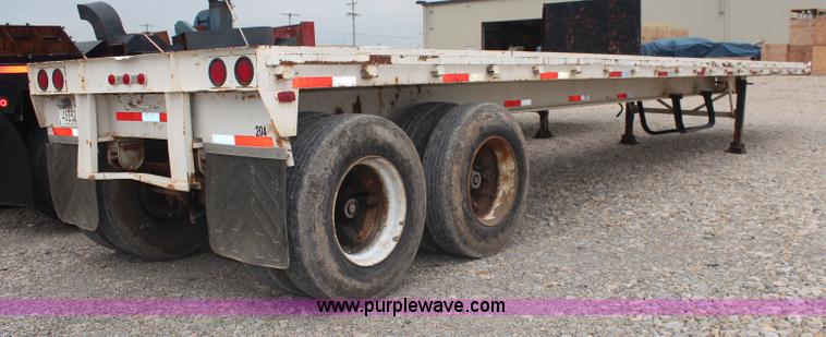 image for item K6897 1976 shop built flatbed trailer