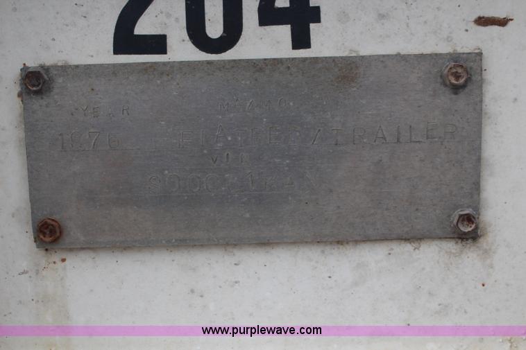 image for item K6897 1976 shop built flatbed trailer