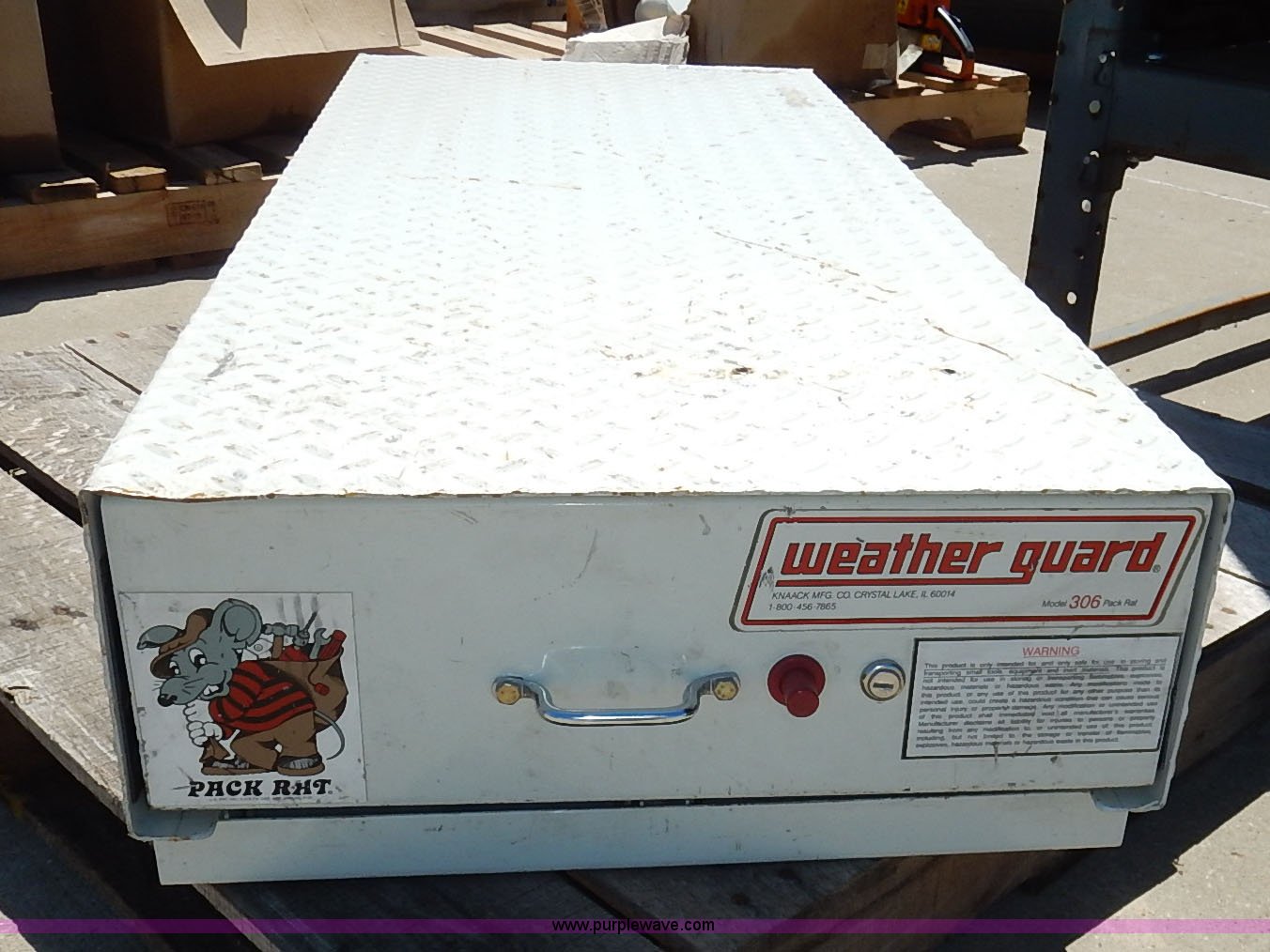 Weatherguard Pack Rat toolbox in Topeka, KS Item BC9747 sold Purple Wave