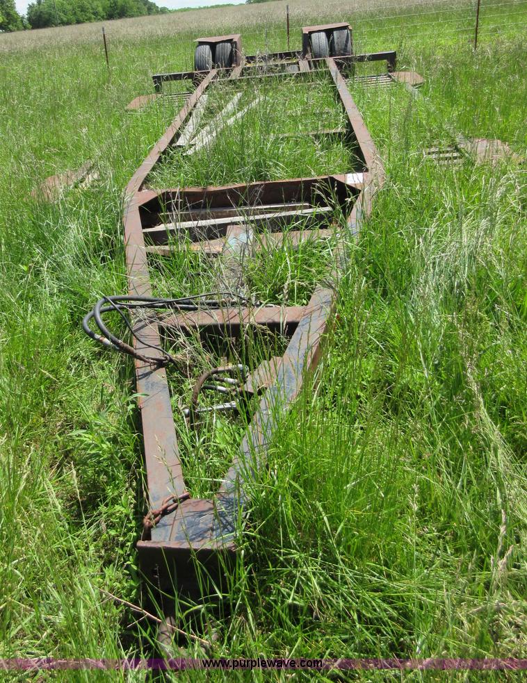 image for item D2452 1975 shop built A-frame combine trailer