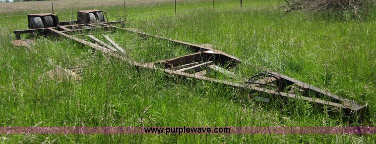 image for item D2452 1975 shop built A-frame combine trailer