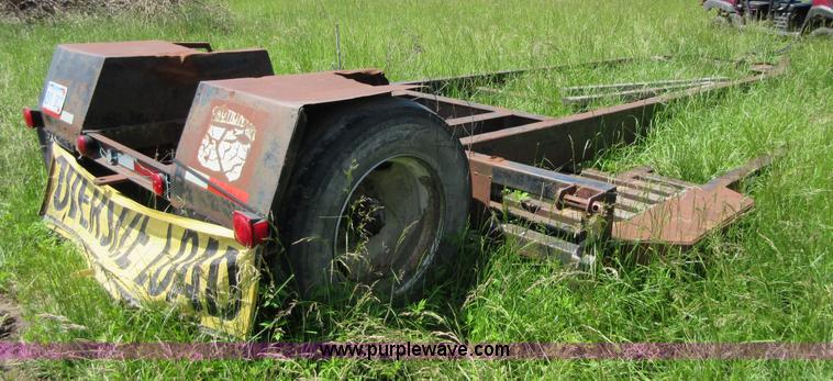 image for item D2452 1975 shop built A-frame combine trailer