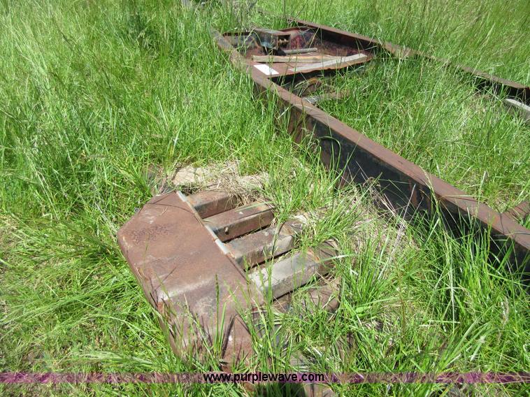 image for item D2452 1975 shop built A-frame combine trailer