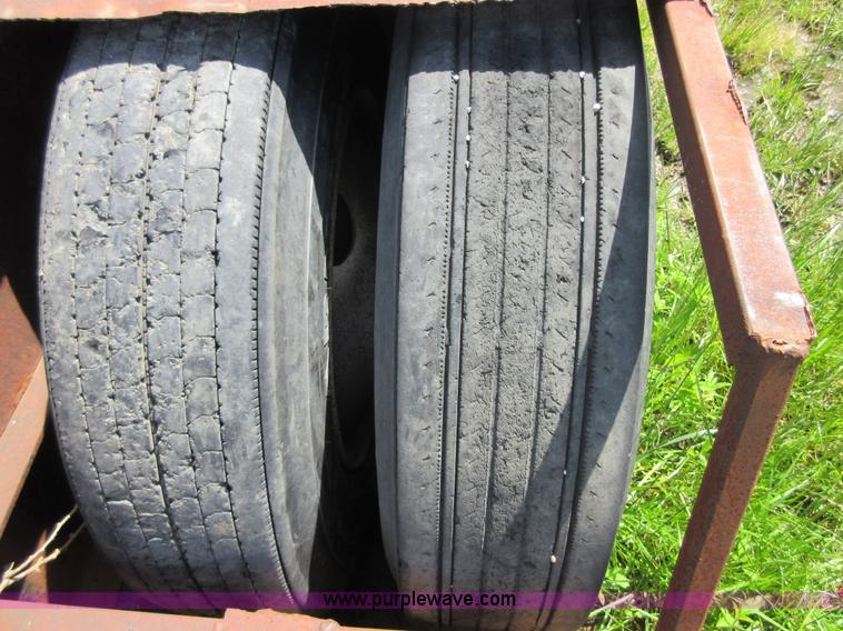 image for item D2452 1975 shop built A-frame combine trailer