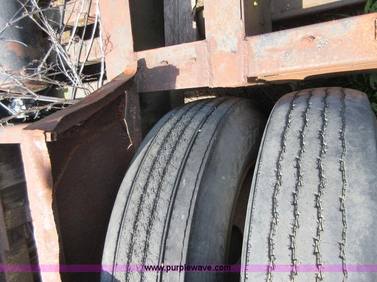 image for item D2452 1975 shop built A-frame combine trailer