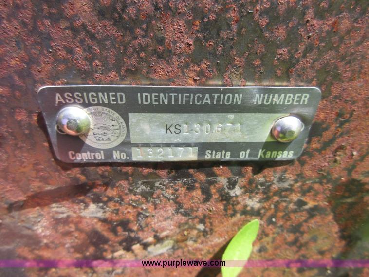 image for item D2452 1975 shop built A-frame combine trailer