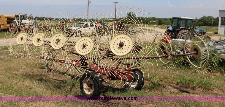 image for item F7842 M&W RC456 10 wheel hay rake