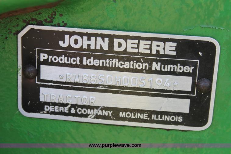 image for item H5808 1984 John Deere 8850 4WD tractor with Kinze repower