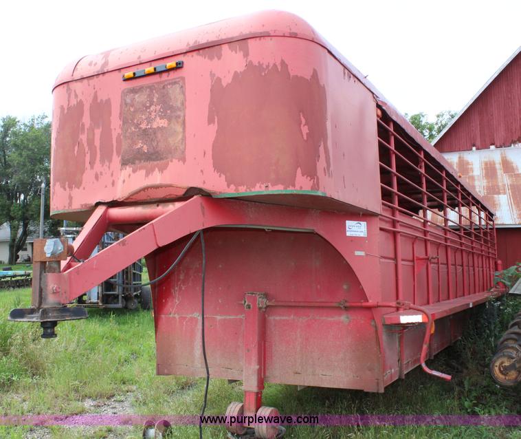 image for item K6884 2005 shop built gooseneck livestock trailer