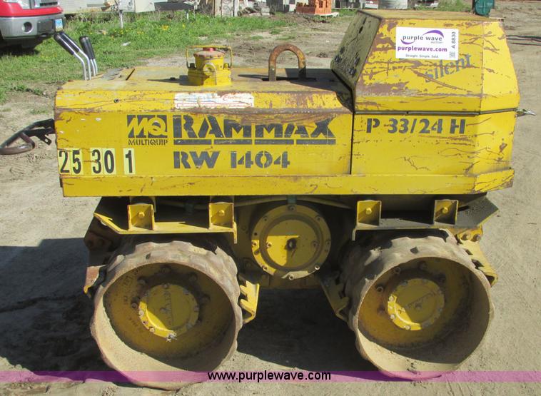 image for item A8830 1995 Rammax RW1404 double drum vibratory trench compactor