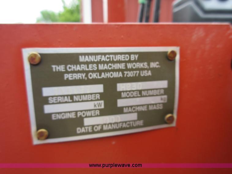 image for item D2455 2000 Ditch Witch 8020T vibratory cable plow