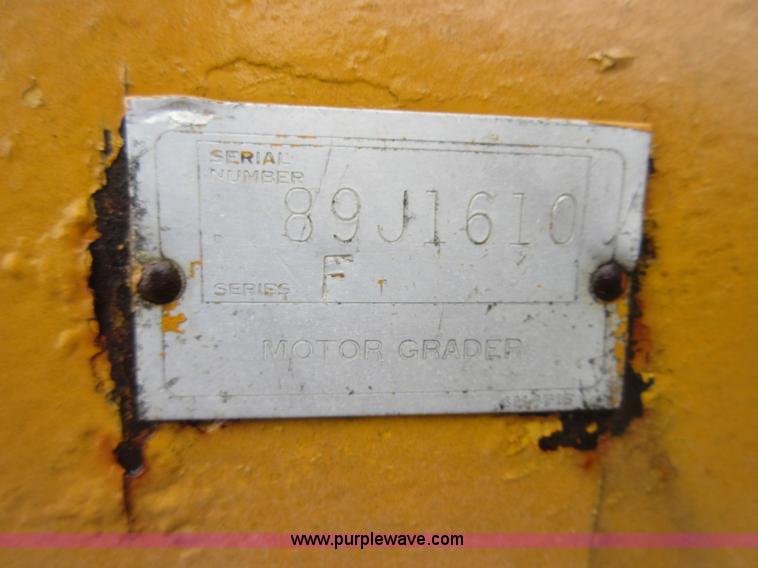 image for item D2467 1971 Caterpillar 112F rigid frame motor grader