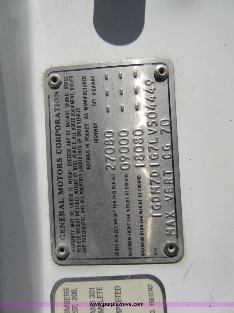 image for item D2473 1990 GMC TopKick 7000 service truck