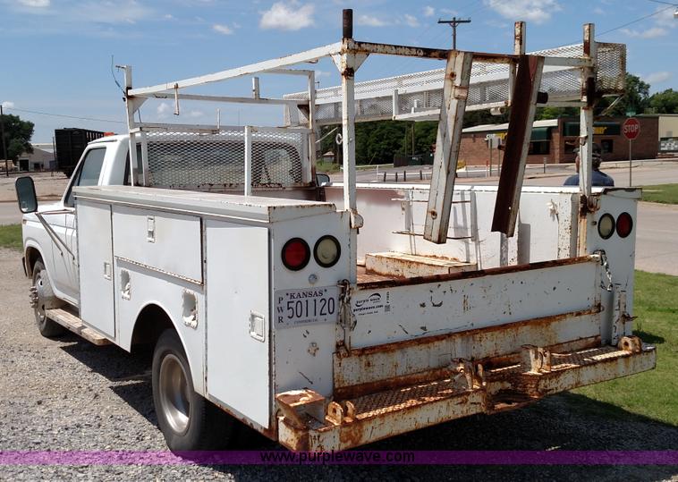 image for item F7825 1984 Ford F350 utility truck