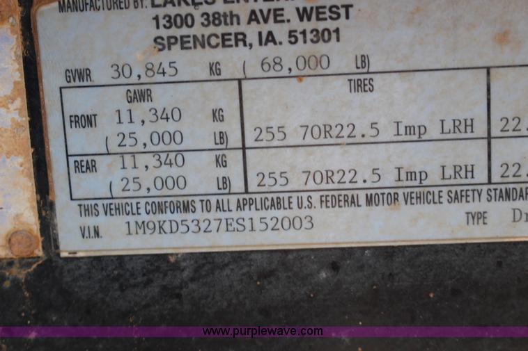 image for item F7838 2014 Maurer drop deck trailer