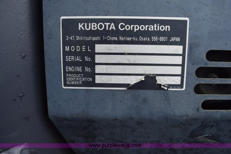image for item H5056 2008 Kubota KX91-3 compact excavator