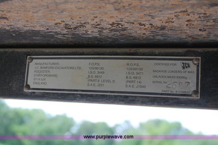 image for item H5799 1998 JCB 214 Series III backhoe