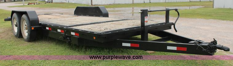 image for item H5818 2006 shop built tilt deck trailer