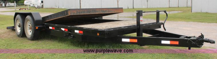 image for item H5818 2006 shop built tilt deck trailer