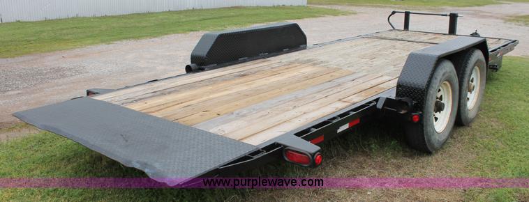 image for item H5818 2006 shop built tilt deck trailer