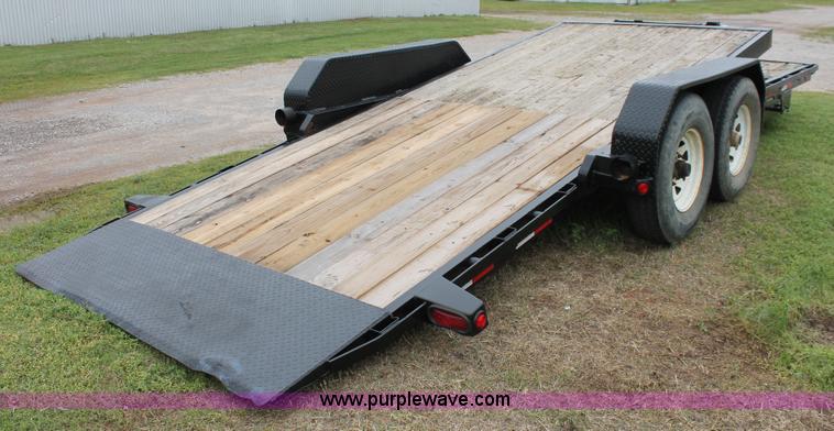 image for item H5818 2006 shop built tilt deck trailer