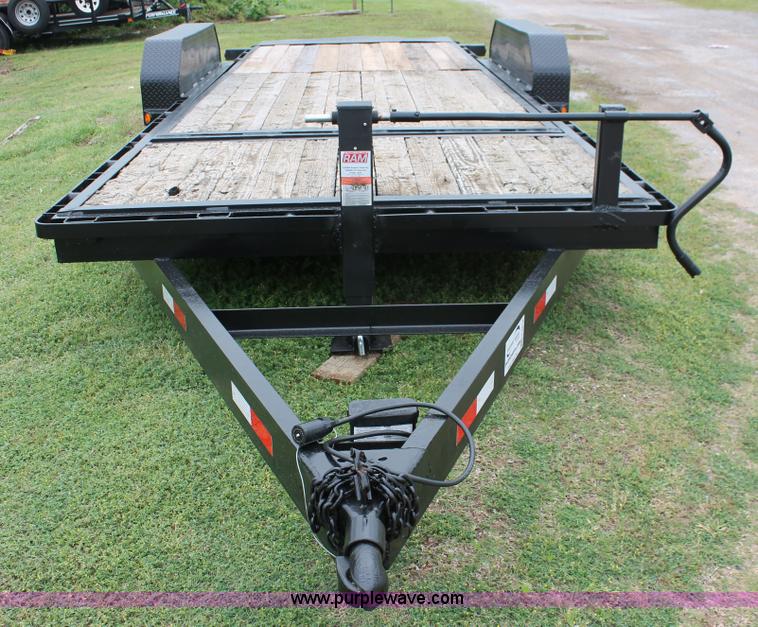 image for item H5818 2006 shop built tilt deck trailer