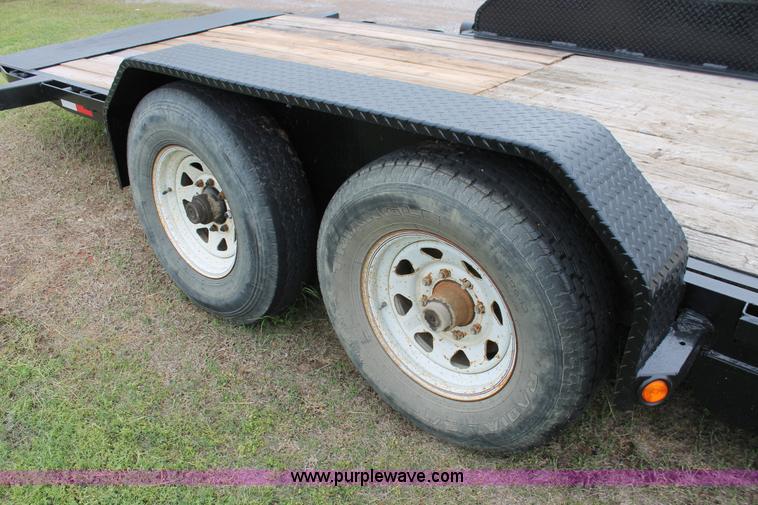 image for item H5818 2006 shop built tilt deck trailer
