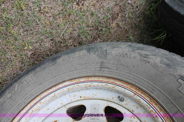 image for item H5818 2006 shop built tilt deck trailer