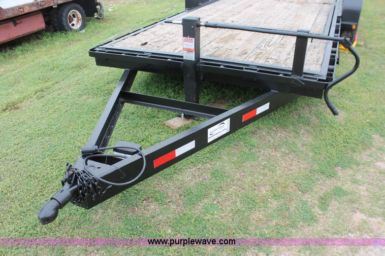 image for item H5818 2006 shop built tilt deck trailer