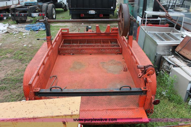 image for item H5819 1966 Utility pole and reel trailer