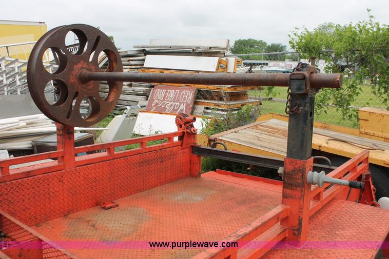 image for item H5819 1966 Utility pole and reel trailer