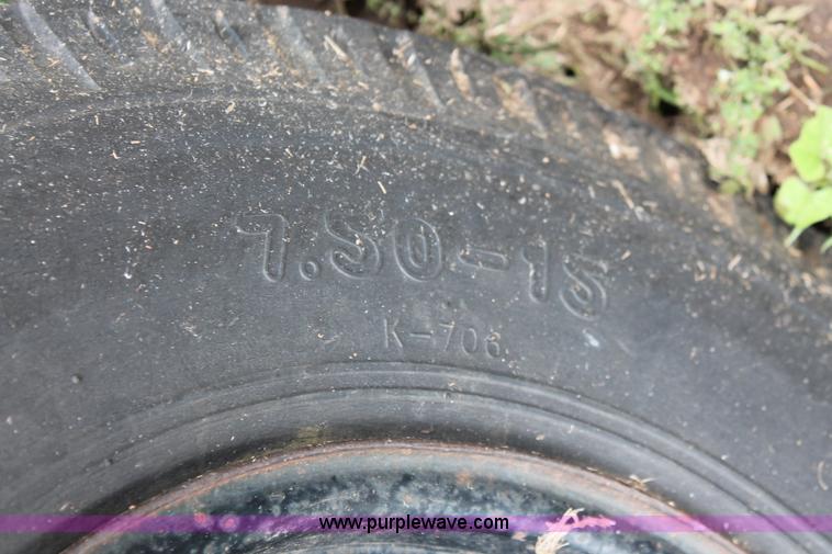 image for item H5819 1966 Utility pole and reel trailer