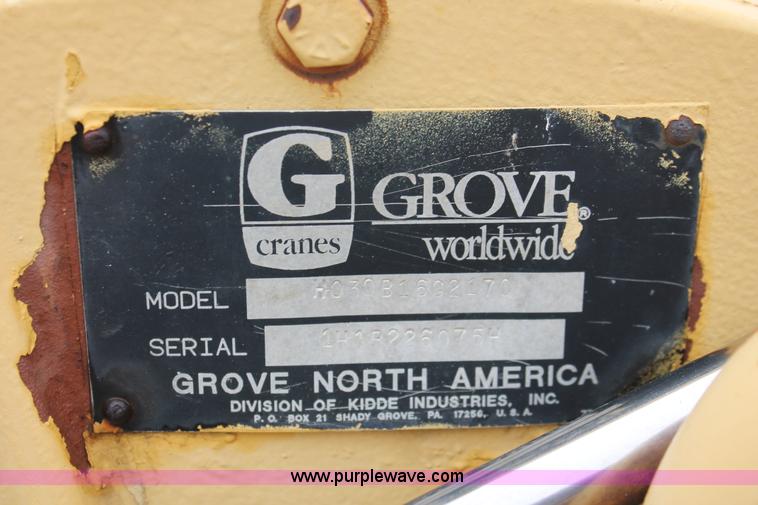image for item H5841 1997 Grove RT750 rough terrain crane