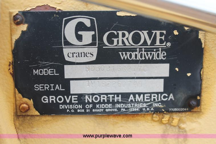 image for item H5841 1997 Grove RT750 rough terrain crane