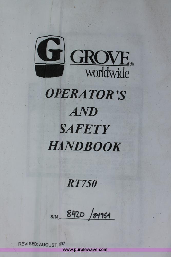 image for item H5841 1997 Grove RT750 rough terrain crane