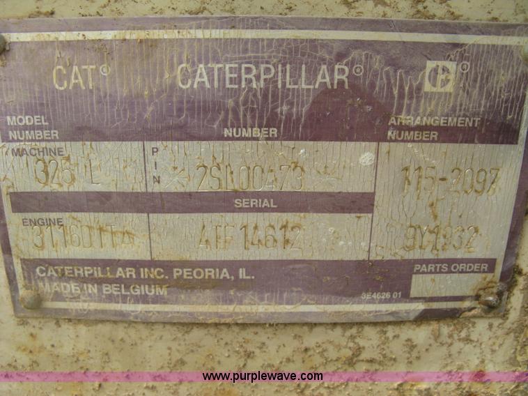 image for item H8534 1994 Caterpillar 325L excavator